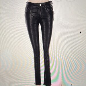 Frame Atelier Black lamb  Leather Pants size 26 excellent